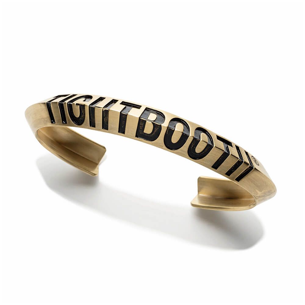 TIGHTBOOTH（TBPR）BANGLE タイトブース バングル ANGLE IRON BANGLE BRASS GOLD　スケートボード スケボー