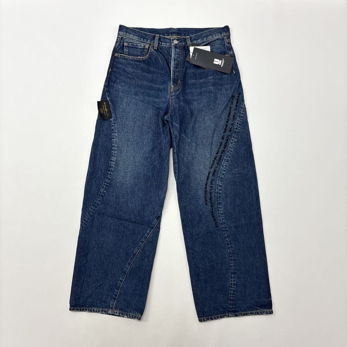 希少サイズ4 新品 UNDERCOVER 26SS Patti刺繍 デニム 26ss 2026 新品 UNDERCOVER アンダーカバー リリック ビーズ 刺繍 加工