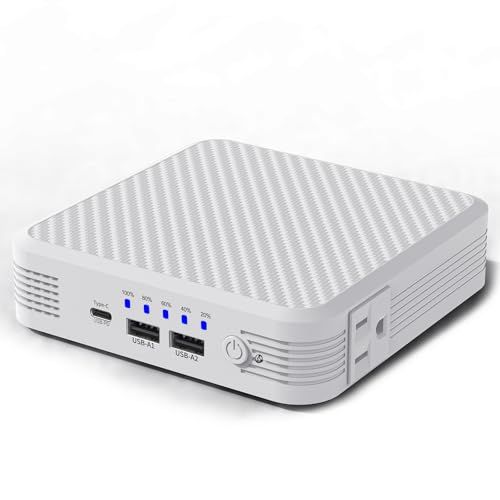20000mAh/73Wh 大容量 PD 65W AC出力 緊急・災害時バックアップ用電源 (白)Y db988140
