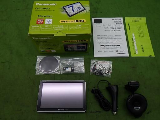 【中古】パナソニック ゴリラ ポータブルナビ CN-G700D 地図20年