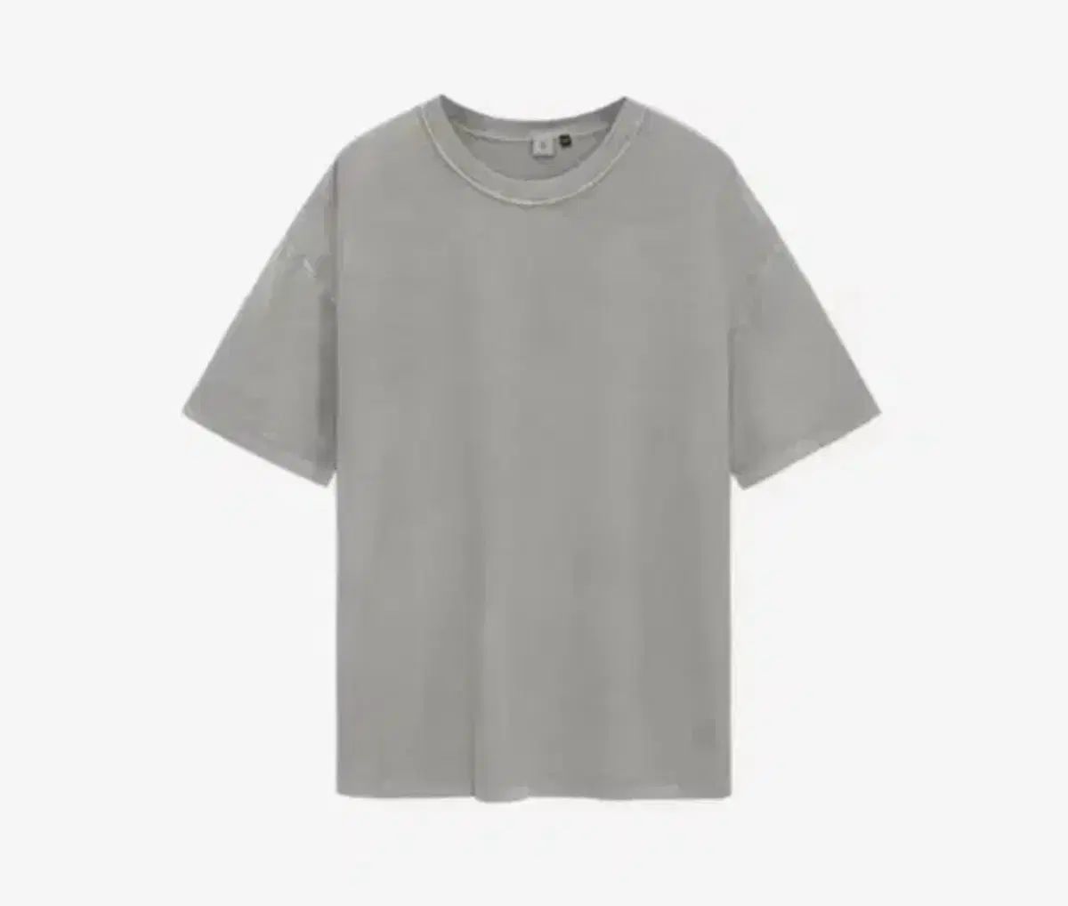 2 POLYTERU リバースド 1/2 Tシャツ ヴィンテージ グレー