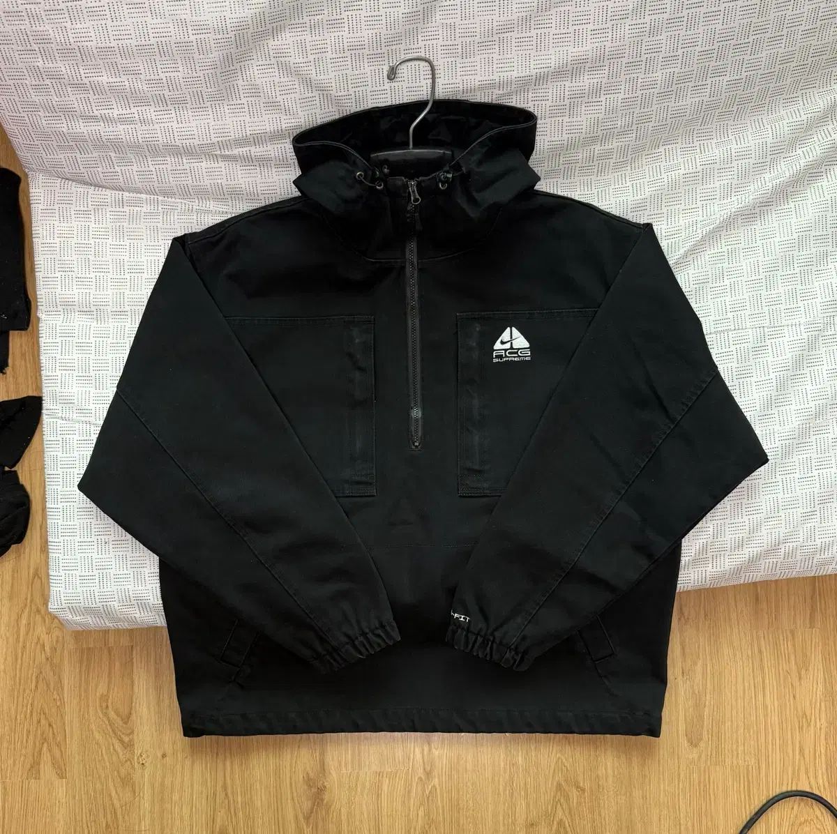 Supreme NIKE ACG デニム プルオーバー アノラック ブラック S