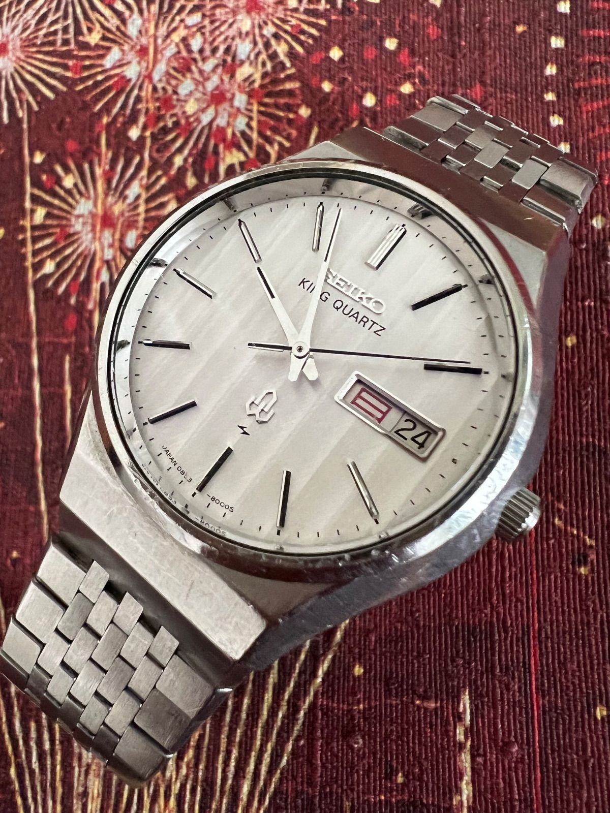 セイコー　SEIKO☆キングクオーツ☆メンズ☆稼働品☆0853-8001☆アンティーク時計
