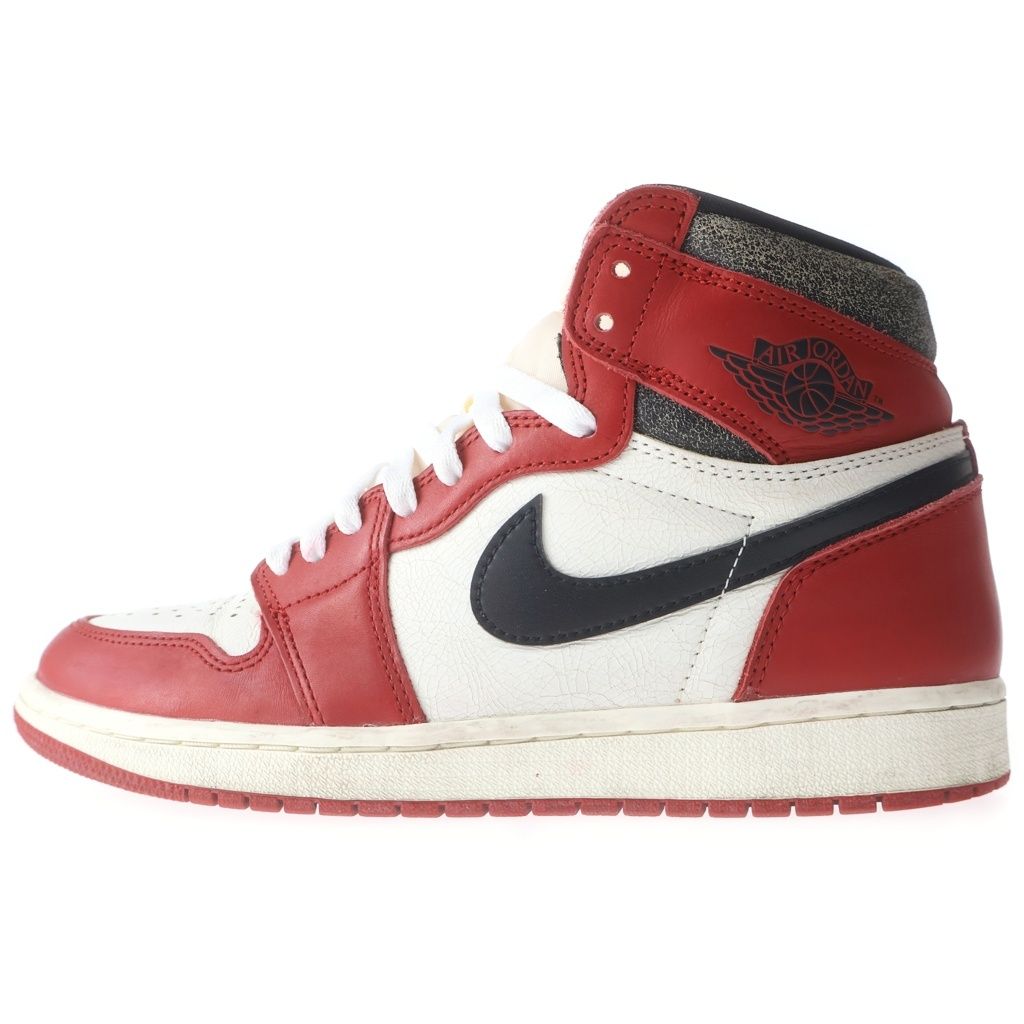 NIKE (ナイキ) AIR JORDAN 1 LOST & FOUND CHICAGO エアジョーダン1 ロスト ファウンド シカゴ ハイカットスニーカー ホワイト/レッド/ブラック US9/27cm DZ5485-612