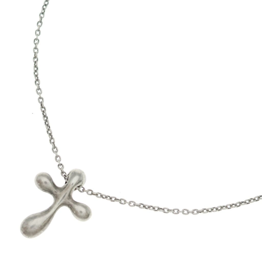 TIFFANY & Co. (ティファニー) エルサ・ペレッティ スモール クロス ペンダント Ag925 SV シルバー