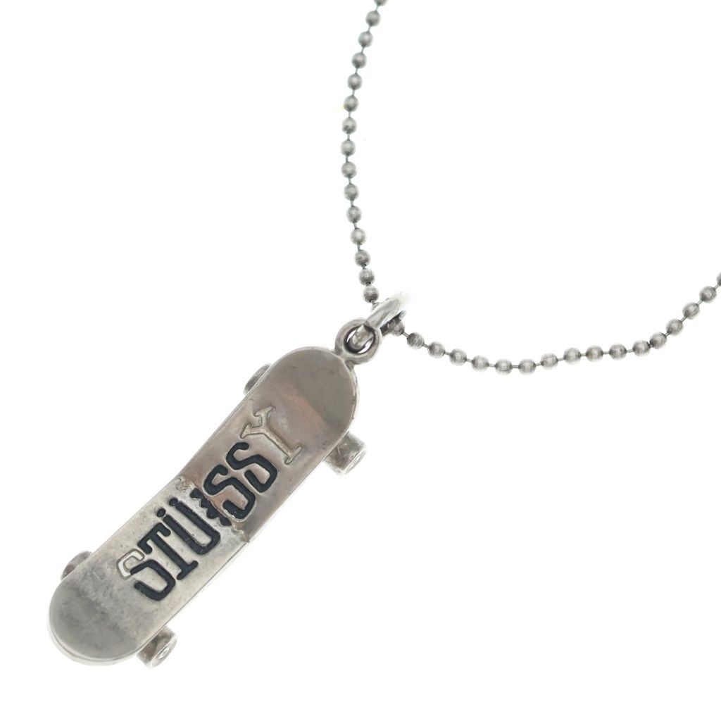 STUSSY (ステューシー) SKATEBOARD BALL-CHAIN NECKLACE スケートボード ボールチェーンネックレス シルバー