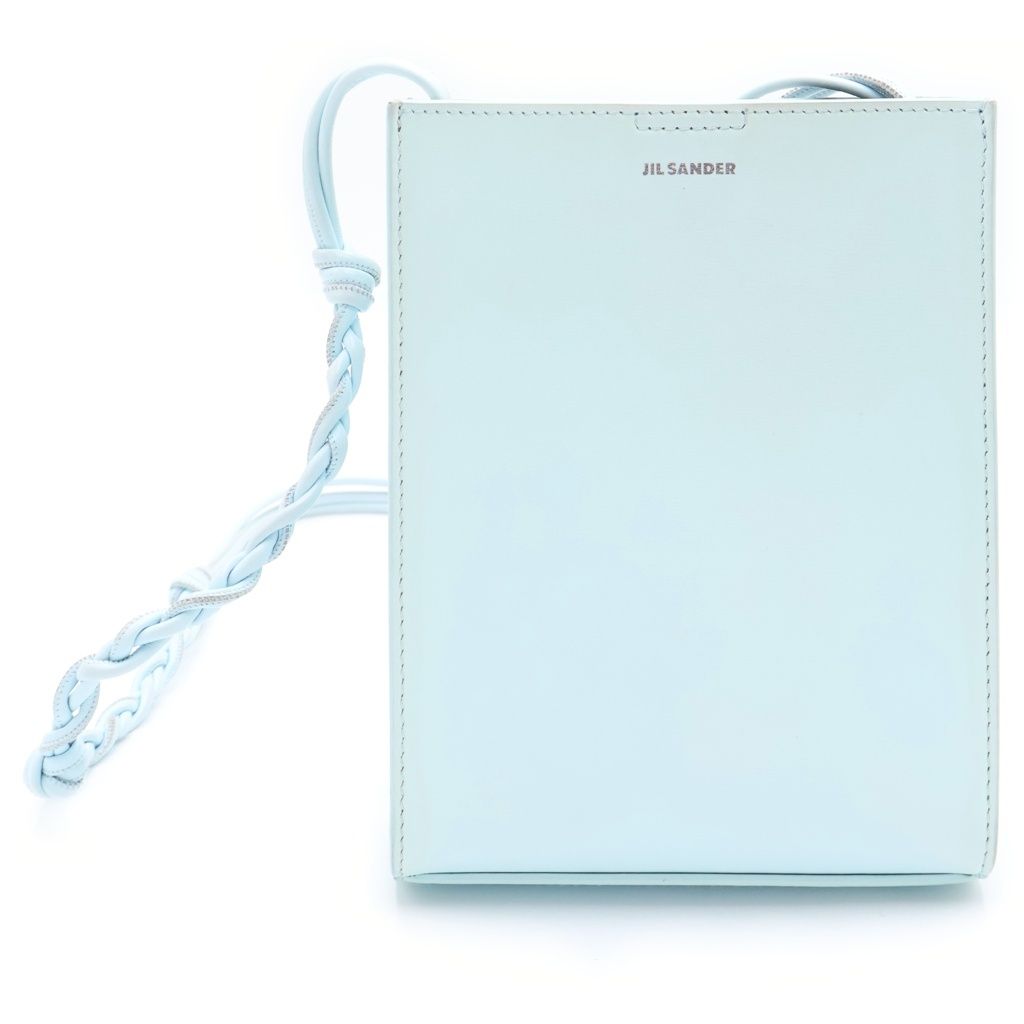 JIL SANDER (ジルサンダー) Tangle タングル スモール レザー ショルダーバッグ ブルー
