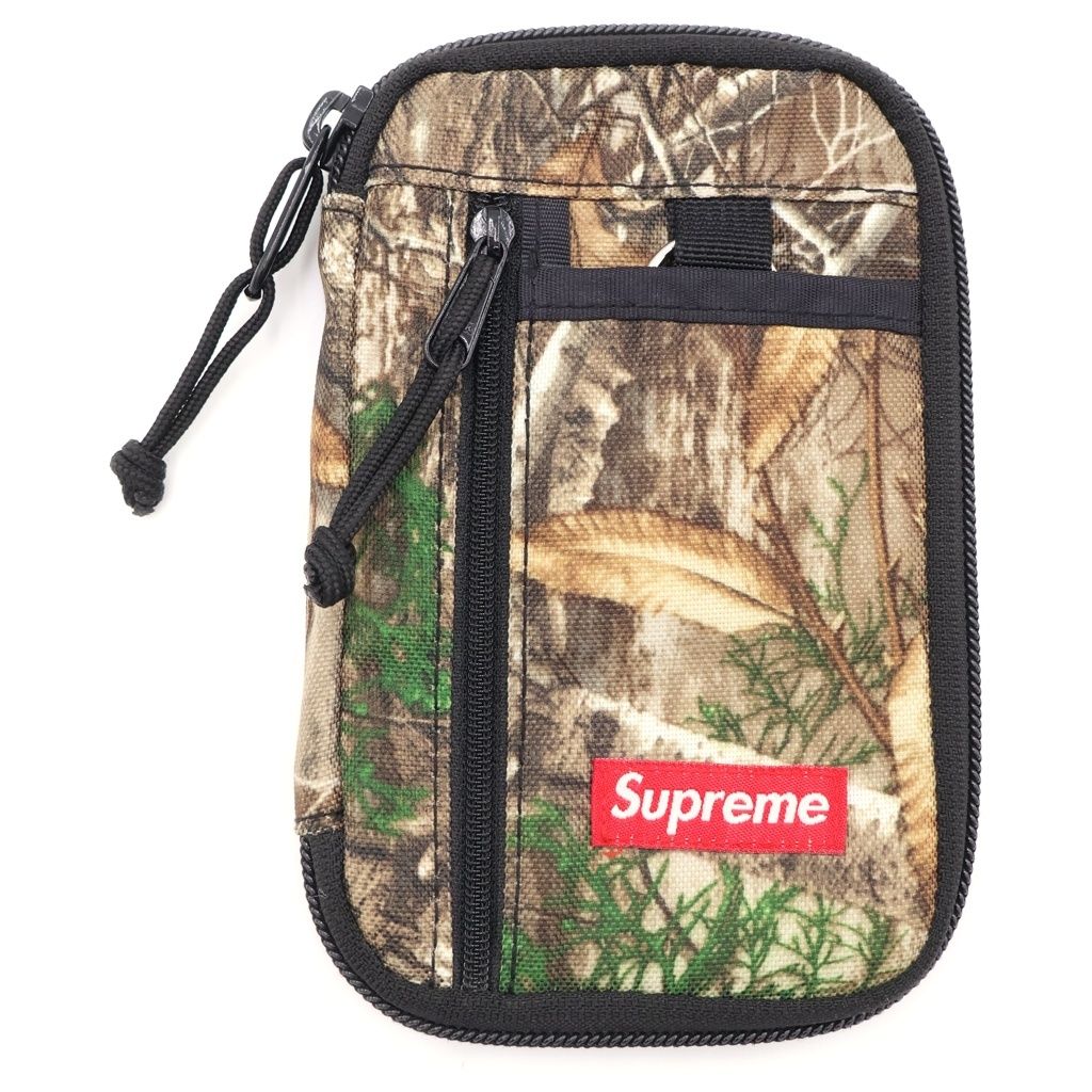 SUPREME (シュプリーム) 19AW Small Zip Pouch リアルツリー スモールジップ ポーチ ブラウン