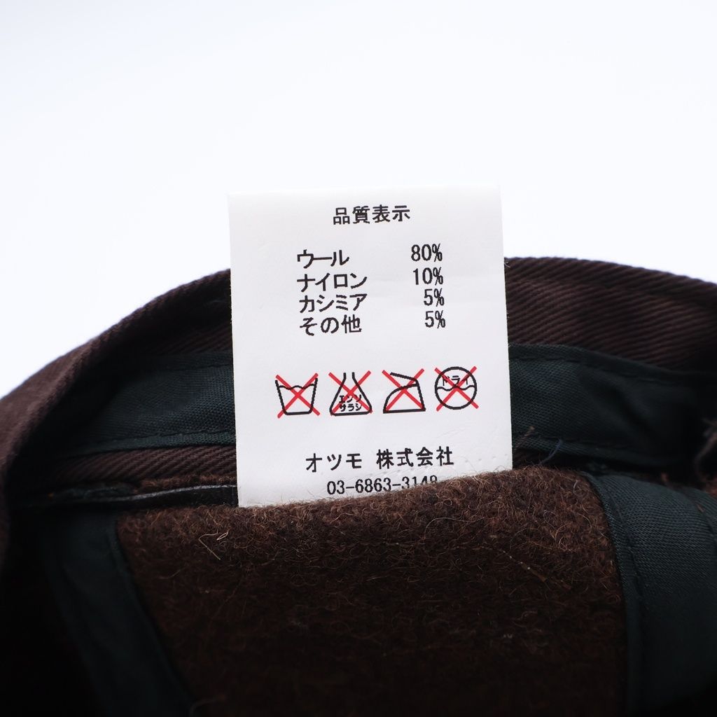 HUMAN MADE (ヒューマンメイド) ウール ロゴ刺繍 8パネル キャップ