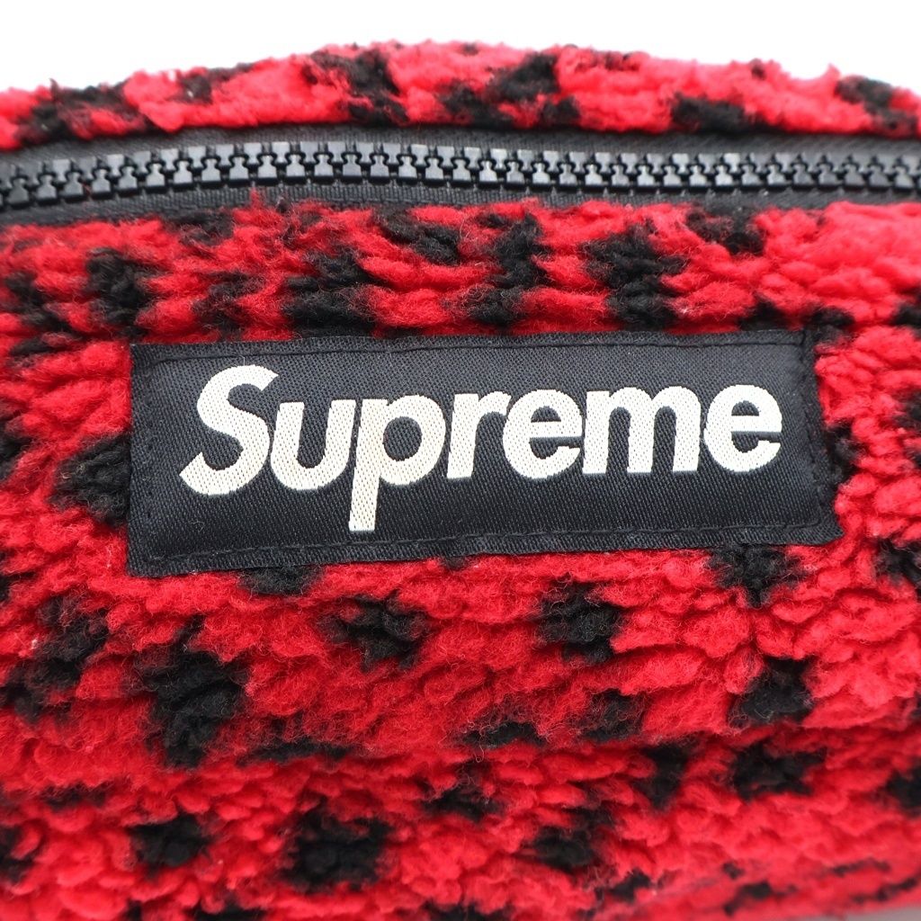 SUPREME (シュプリーム) 17AW Leopard Fleece Waist Bag レオパード柄