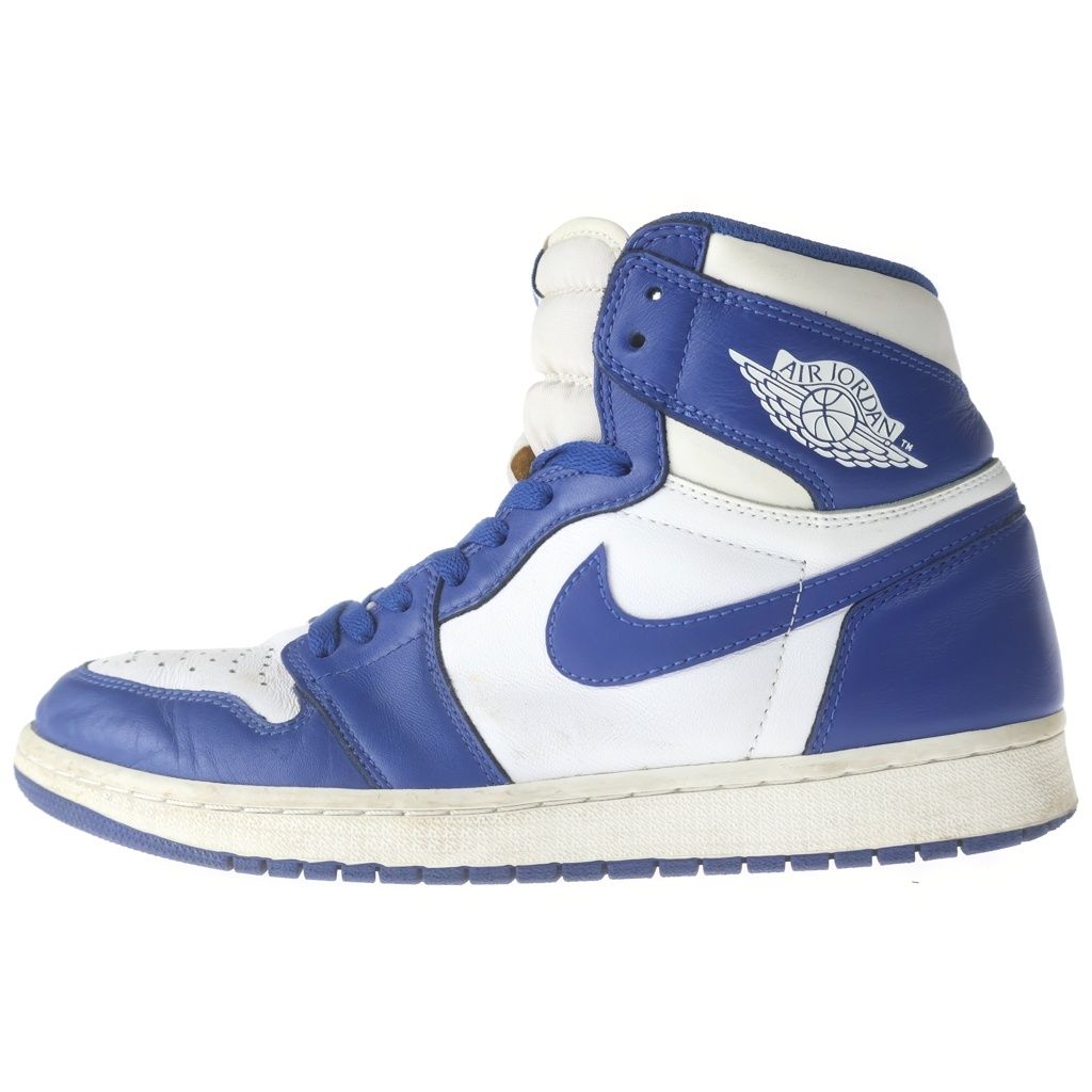 NIKE (ナイキ) AIR JORDAN 1 RETRO HIGH OG STORM BLUE 555088-127 エアジョーダン1 ストームブルー ハイカットスニーカー ブルー/ホワイト US10/28cm