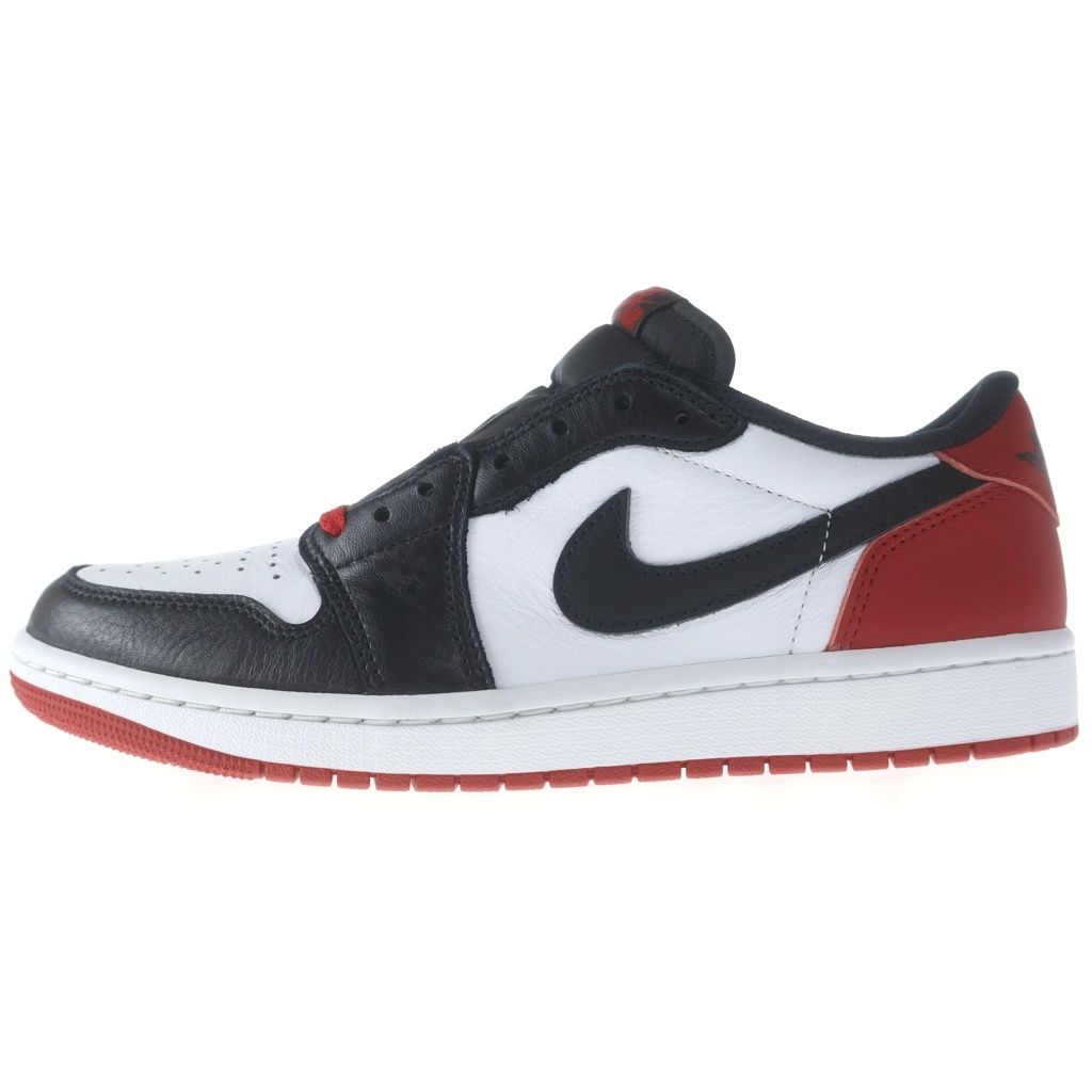 NIKE (ナイキ) AIR JORDAN 1 LOW BLACK TOE エア ジョーダン1 ロー ブラック トゥ ローカットスニーカー ブラック/レッド US9/27cm CZ0790-106