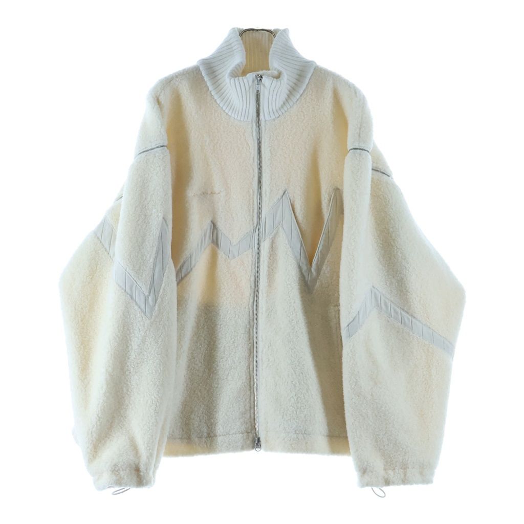 NO BRAND (ノーブランド) CHRISTIAN STONE BOA ZIPUP JACKET クリスチャンストーン ボアジップジャケット アイボリー