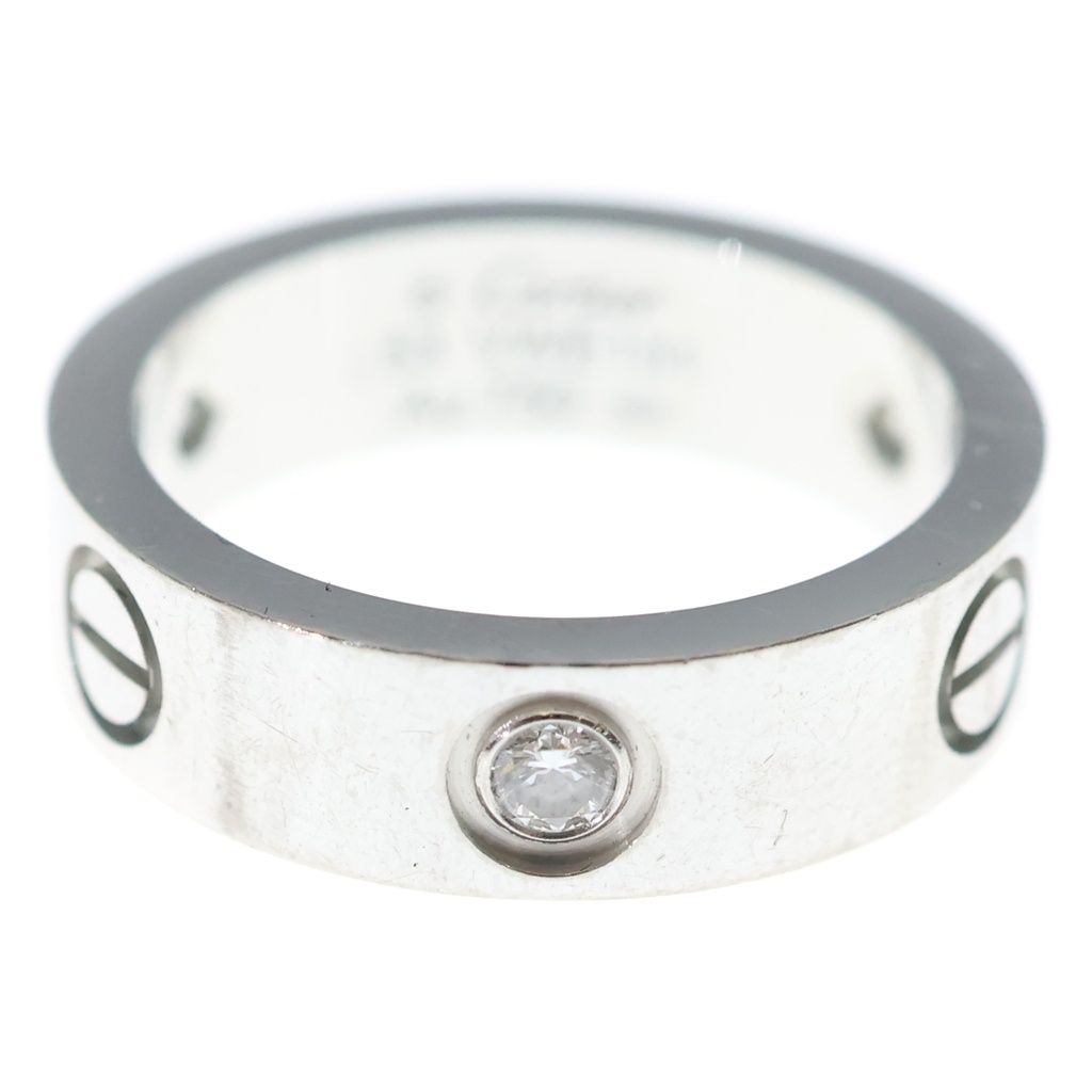 Cartier (カルティエ) K18 WG 4Pダイヤ ラブリング シルバー