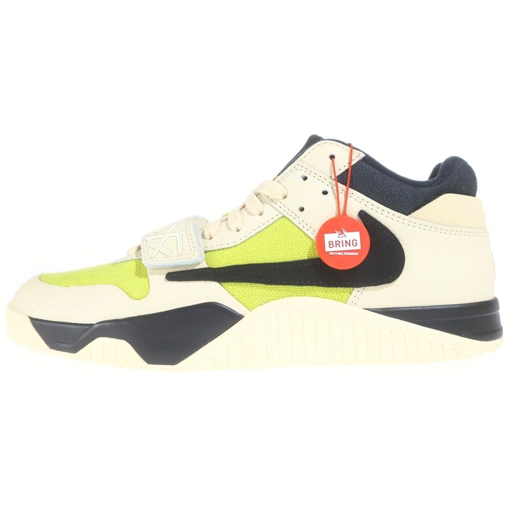 NIKE (ナイキ) ×TRAVISSCOTT JORDAN JUMPMAN JACK CJ1 T-REXX BRIGHT CACTUS ジョーダン ジャンプマンジャック ローカットスニーカー ベージュ US11/29cm FZ8117-102