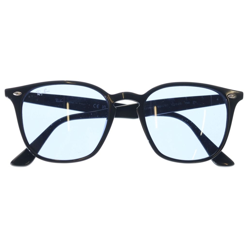 メンズ Ray-Ban サングラス ブラックフレーム ブルーレンズ