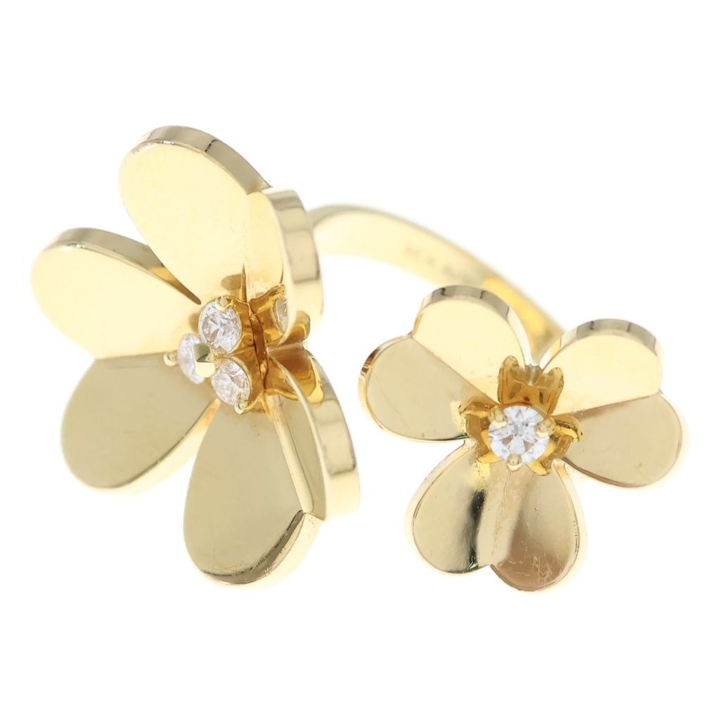 Van Cleef & Arpels (ヴァンクリーフアンドアーペル) フリヴォル アントレ レ ドア ダイヤ リング Au750 K18 YG イエローゴールド 指輪