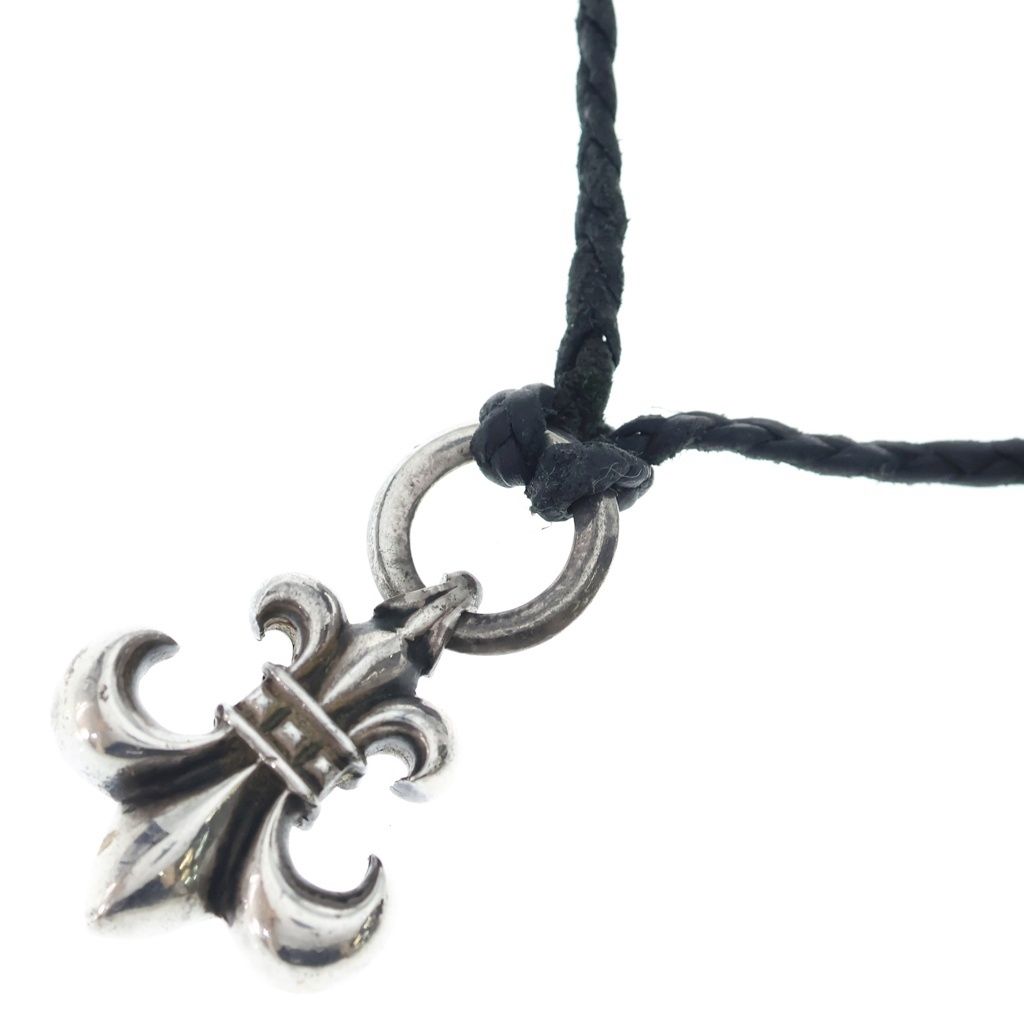 CHROME HEARTS クロムハーツ OLD BS FLUER BSフレア ペンダントトップ レザーブレイド シルバー/ブラック CHROME HEARTS (クロムハーツ) OLD BS FLUER BSフレア ペンダント