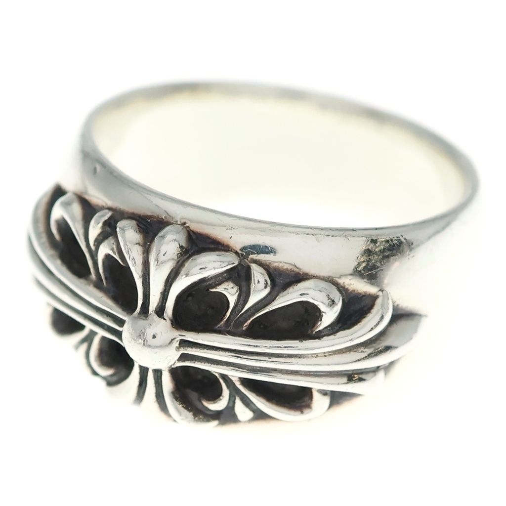 CHROME HEARTS (クロムハーツ) FLRL CRS フローラルクロス リング シルバー BCA346