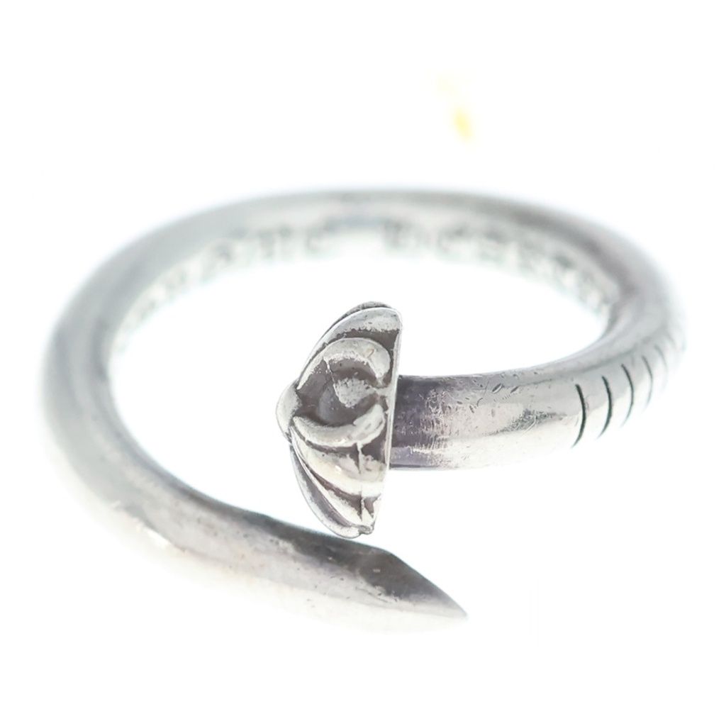 CHROME HEARTS (クロムハーツ) NAIL CRSBALL ネイル クロスボール リング シルバー BCA349