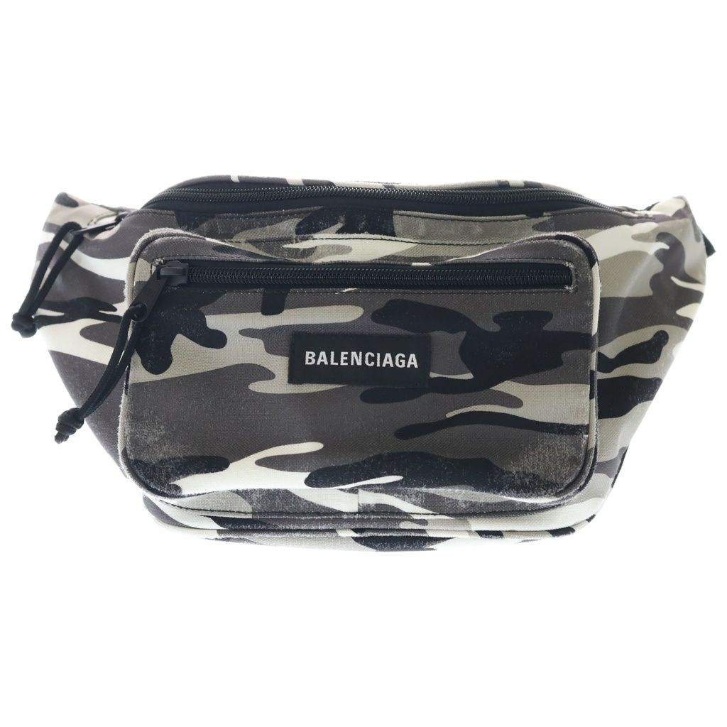 BALENCIAGA (バレンシアガ) エクスプローラー ベルトバッグ カモフラージュ グレー 482389
