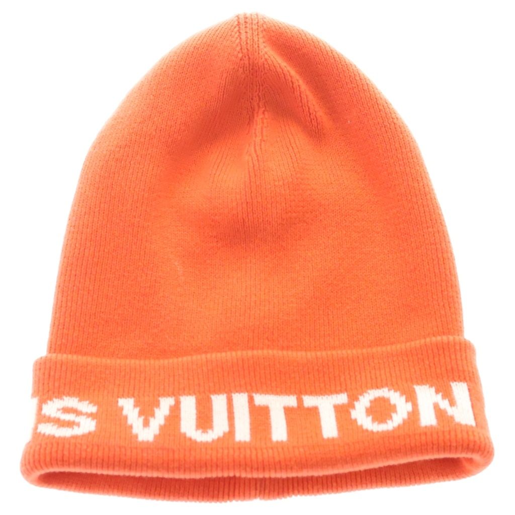 【美品】LOUIS VUITTON ニット帽　LVカップ LOUIS VUITTON (ルイヴィトン) LVカップ ロゴ コットン カシミヤ