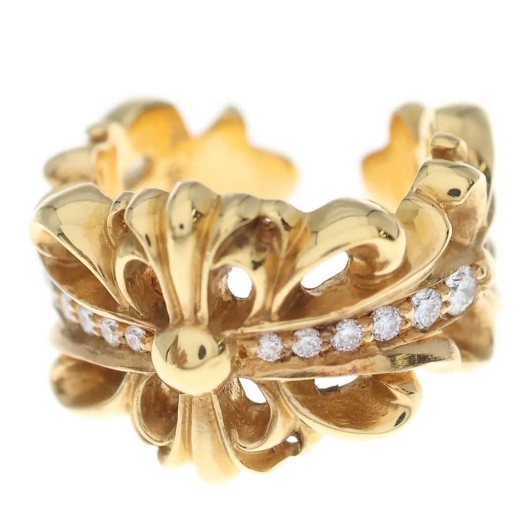 CHROME HEARTS (クロムハーツ) 22K DBL FLRL CRS ダブルフローラル
