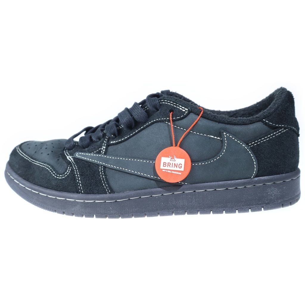 NIKE (ナイキ) ×TRAVIS SCOTT AIR JORDAN1 LOW OG SP トラヴィススコット エアジョーダン1 ブラックファントム ローカットスニーカー ブラック US11/29cm DM7866-001