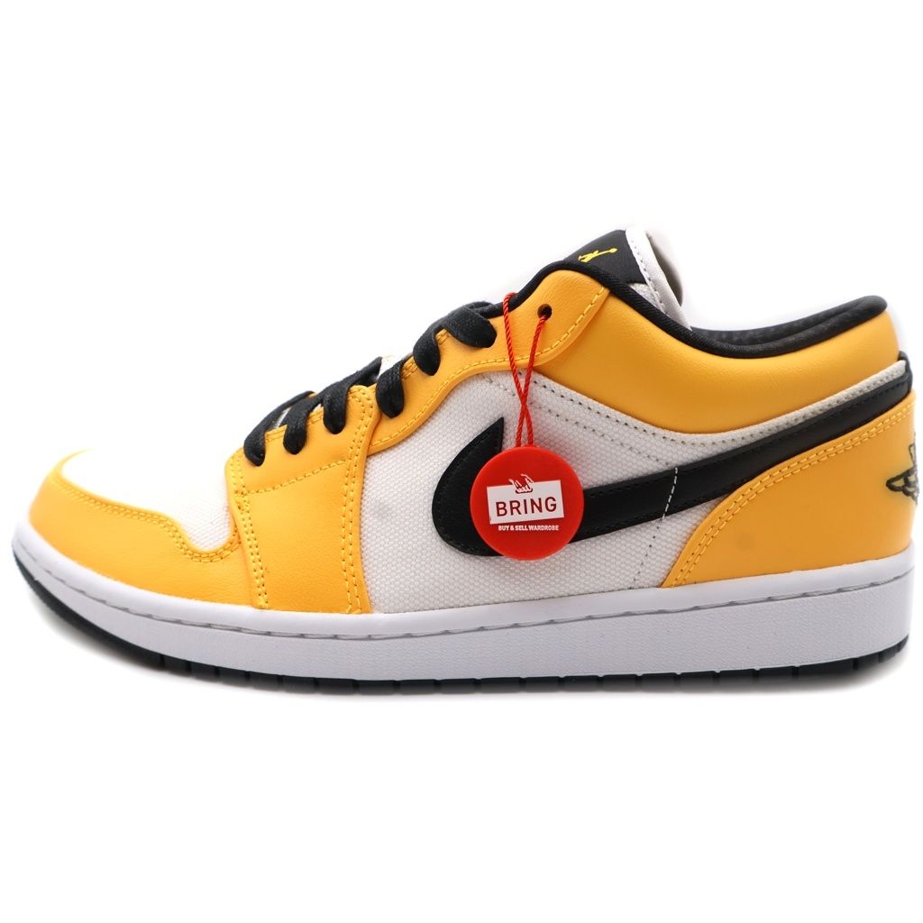 NIKE (ナイキ) WMNS AIR JORDAN 1 LOW SE LASER ORANGE BLACK ウィメンス エアジョーダン1 SE ローカットスニーカー ホワイト/イエロー US W11.5/28.5cm