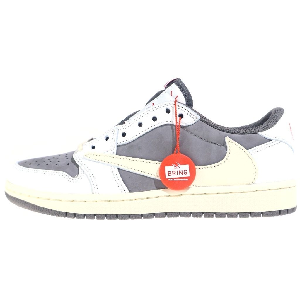 NIKE (ナイキ) ×TRAVIS SCOTT AIR JORDAN 1 LOW REVERSE MOCHA DM7866-162 トラヴィススコット エアジョーダン 1 ローカットスニーカー ブラウン/ホワイト US7/25.0cm