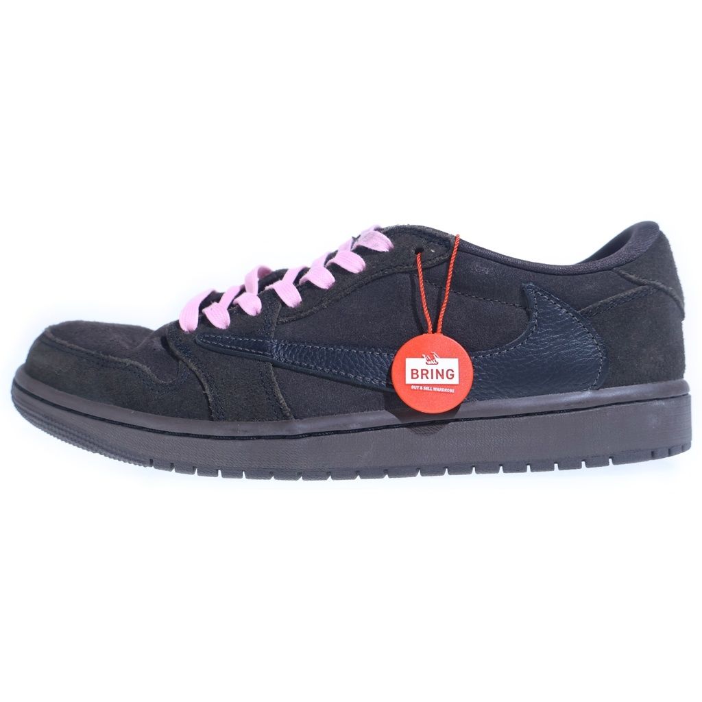 NIKE (ナイキ) ×TRAVIS SCOTT AIR JORDAN 1 LOW OG SP VELVET BROWN DM7866-202 トラヴィススコット エアジョーダン1 ベルベットブラウン ローカットスニーカー US9/27.0cm