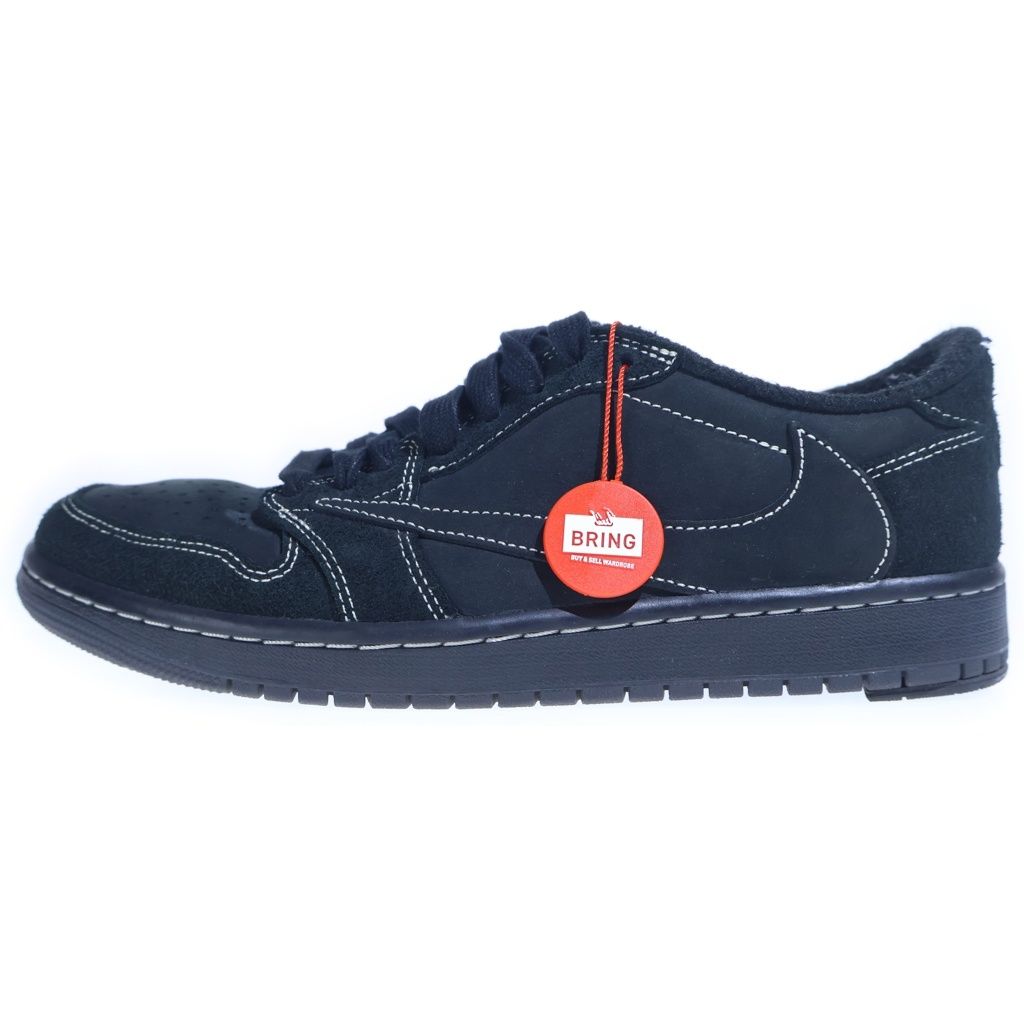 NIKE (ナイキ) ×トラヴィス スコット AIR JORDAN 1 LOW OG SP BLACK PHANTOM エアジョーダン1 ローカットスニーカーUS8.5/26.5cm