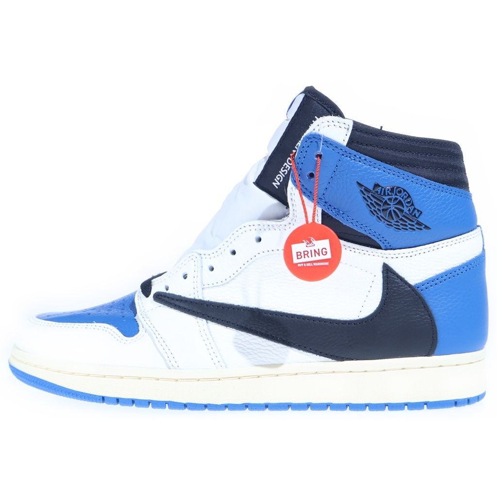 NIKE (ナイキ) ×Travis Scott × fragment design Air Jordan 1 Retro High OG SP Military Blue DH3227-105 エアジョーダン1 レトロ ハイ OG SP ハイカットスニーカー