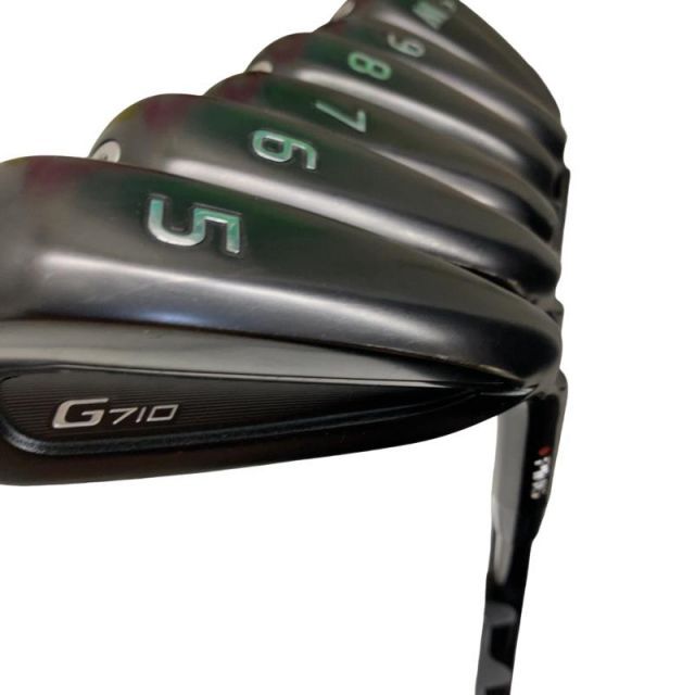 【中古】 ピン G710 9S アイアンセット IR 純正特注シャフト (フレックスその他) メンズ 男性用 右利き 右用 Cランク ゴルフクラブ