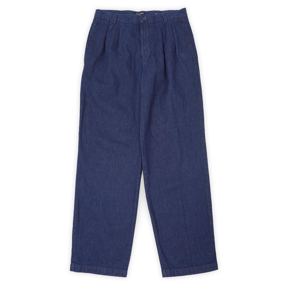 ドッカーズ DOCKERS 00s 2000年代 2タック デニムトラウザー スラックス パンツ Levi's リーバイス傘下 USA ヴィンテージ アメリカ 古着 メンズ インディゴブルー 真紺 濃紺 W32 L32【中古】
