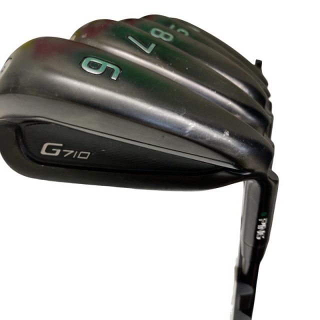【中古】 ピン G710 5S アイアンセット IR 純正特注シャフト (フレックスS) メンズ 男性用 右利き 右用 Cランク ゴルフクラブ