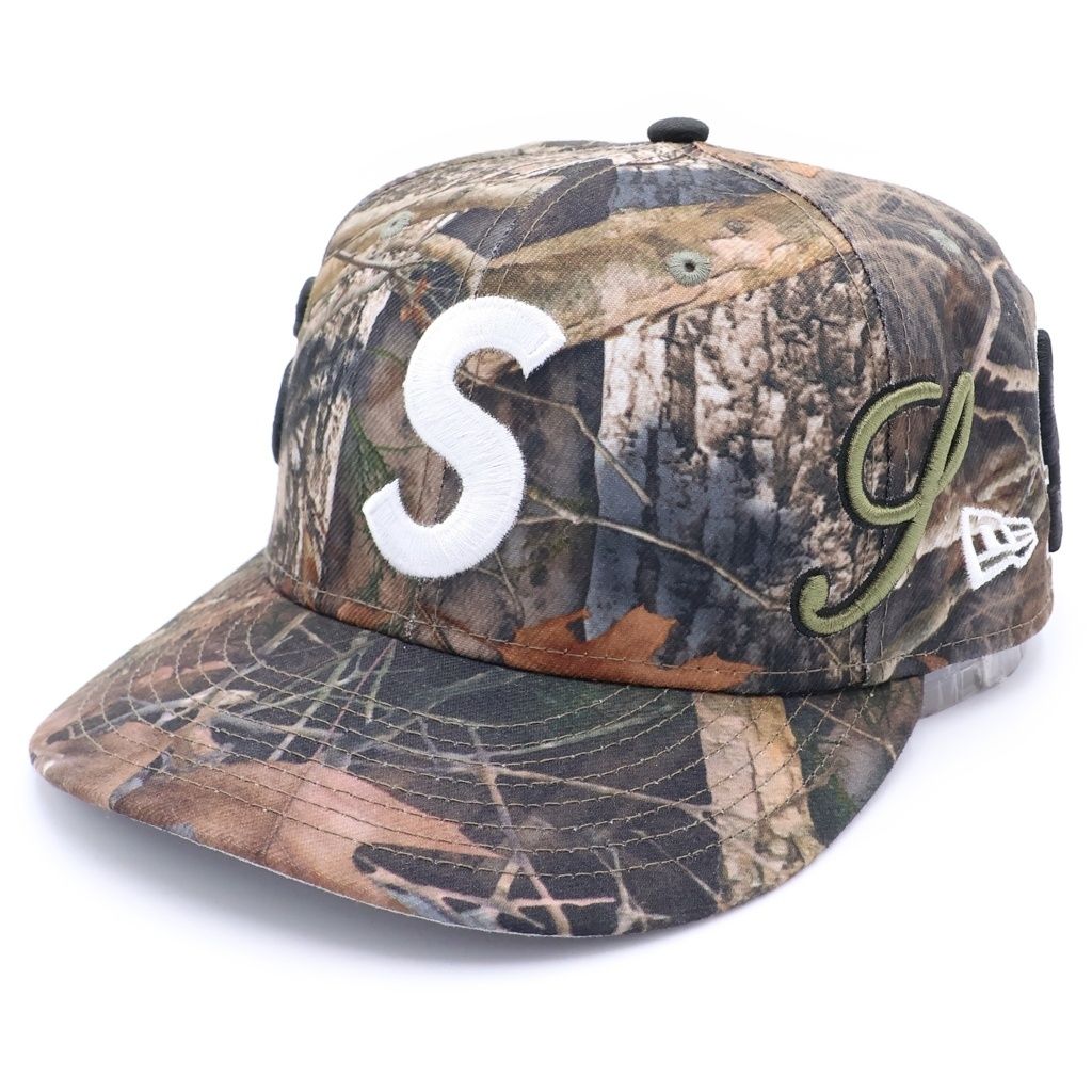 SUPREME (シュプリーム) 25SS ×NEW ERA Multi S Logo ニューエラ ロゴ刺繍 ベースボールキャップ 帽子 カモフラ