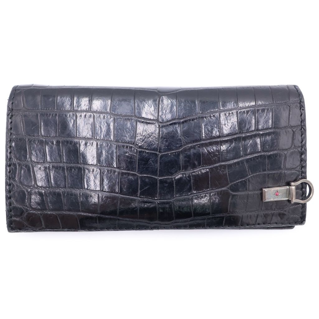 BACK LASH (バックラッシュ) CROCODILE LONG FOLD WALLET クロコダイル