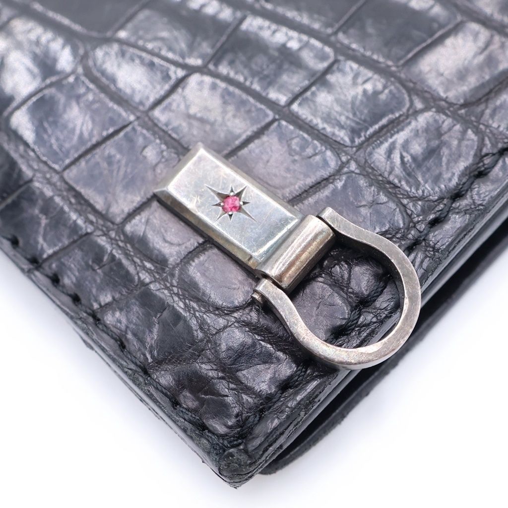 BACK LASH (バックラッシュ) CROCODILE LONG FOLD WALLET クロコダイル