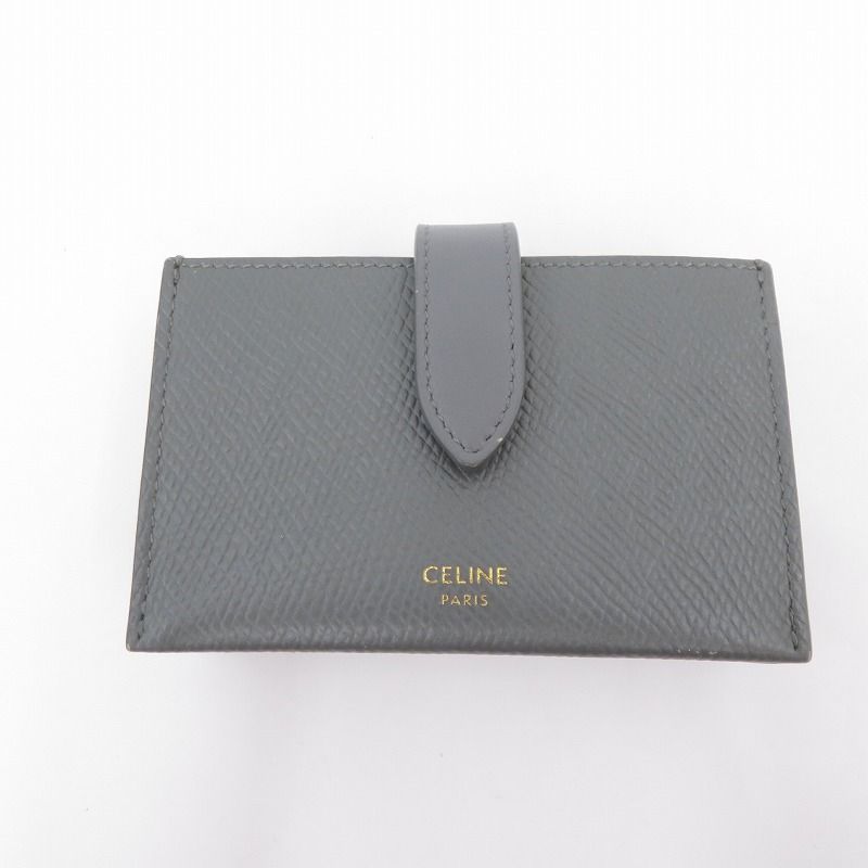 【瀬戸大橋店】 中古 CELINE | セリーヌ カードケース アコーディオン カードホルダー 10B693BFP グレー 【125】