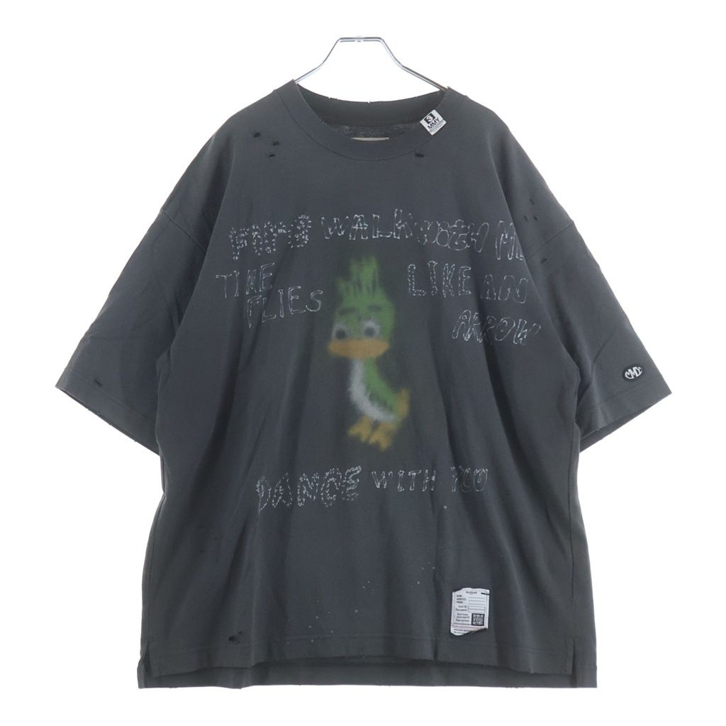 MAISON MIHARAYASUHIRO (メゾンミハラヤスヒロ) Distressed Tee ディストレスト 半袖カットソー グレー J14TS752