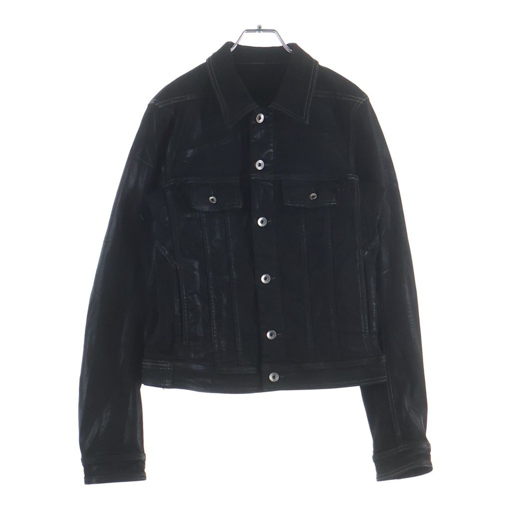 DRKSHDW (ダークシャドウ) 24SS DENIM TRUCKER JACKET コーティング デニムトラッカージャケット ブラック DU01D1751-SBF