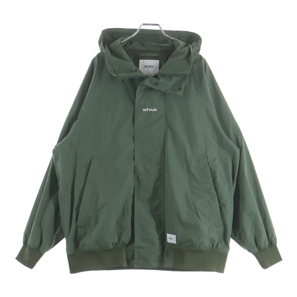 WTAPS (ダブルタップス) 21AW INCOM/JACKET/NYCO. WEATHER インカム ナイロン ウェザー フーデッドジャケット カーキ 21WVRDT-JKM03