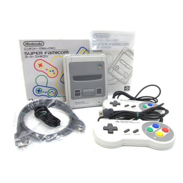 Nintendo ニンテンドー クラシックミニ スーパーファミコン CLV-301 ※USBケーブル社外品 □UR1248