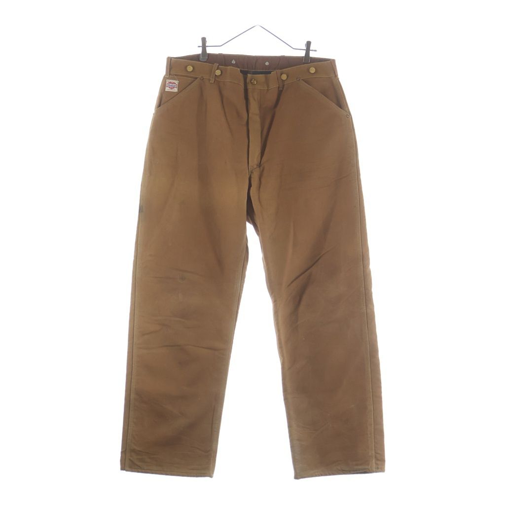 CARHARTT (カーハート) 50S HEART TAG DUCK PANTS ハートタグ フラッシャー付き 裏地ブランケット ダック ワークパンツ ブラウン