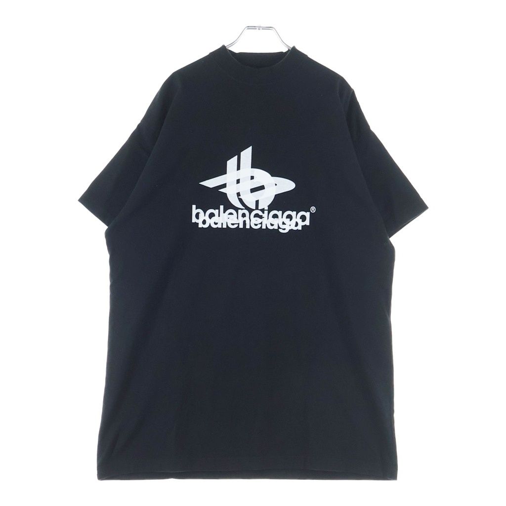 BALENCIAGA (バレンシアガ) 23AW LAYERED SPORTS LOGO TEE レイヤードスポーツロゴ クルーネック半袖Tシャツ ショートスリーブカットソー ブラック TJ28 739028 TPVF2