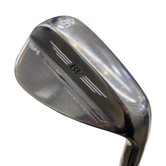 【中古】 タイトリスト VOKEY SPIN MILLED SM9 ブラッシュドスチール 46°/10°F ウェッジ WG Dynamic Gold (フレックスS) メンズ 男性用 右利き 右用 Cランク ゴルフクラブ