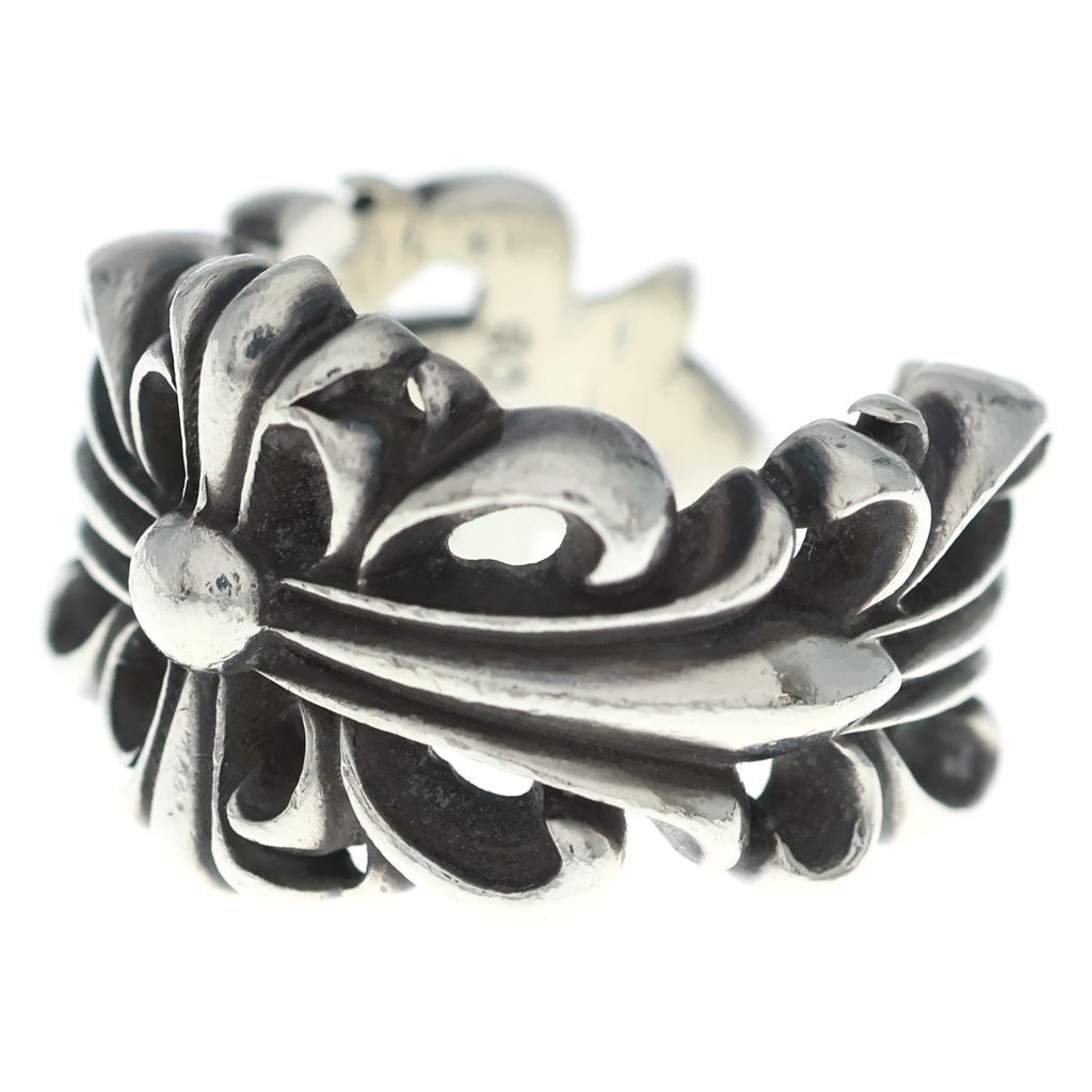 CHROME HEARTS (クロムハーツ) DBL FLRL CRS ダブルフローラルクロス リング シルバー BCA390