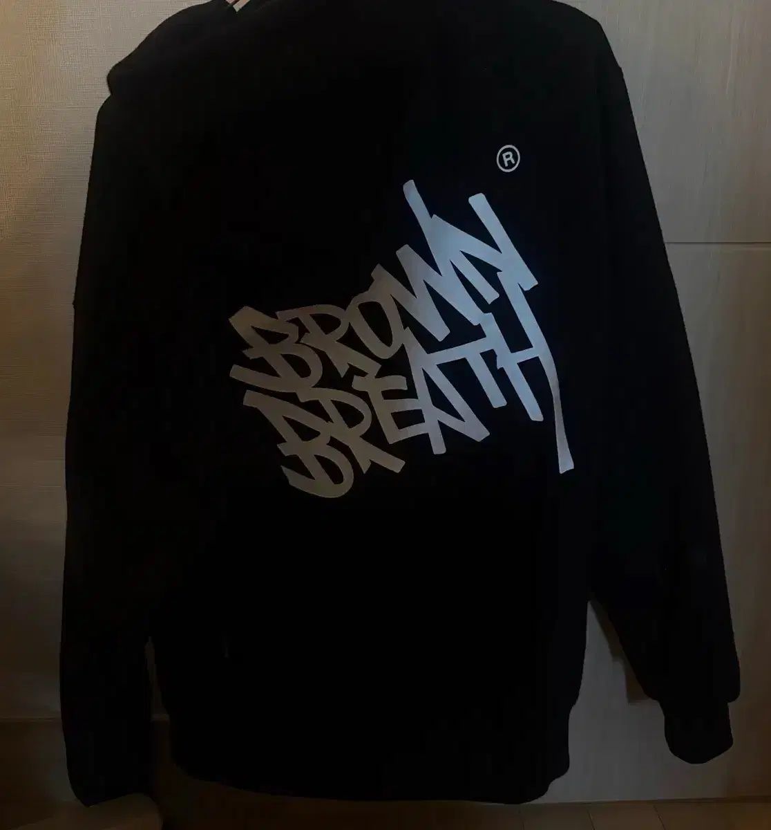 Brownbreath ブラウンブレス フードTシャツ ブラック s