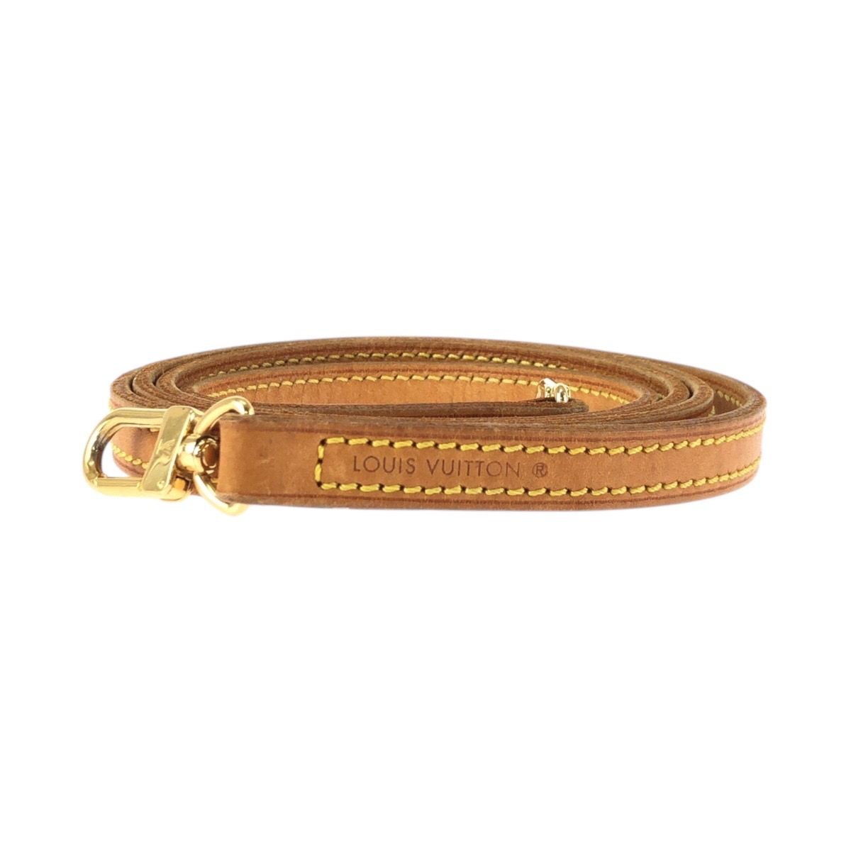 美品 LOUIS VUITTON ルイヴィトン ヌメ革 ブラウン ゴールド金具 